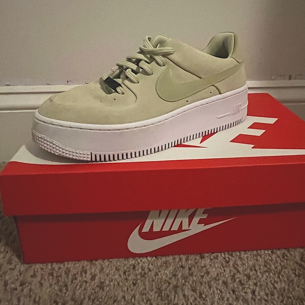 Soft, sage green, air force’s